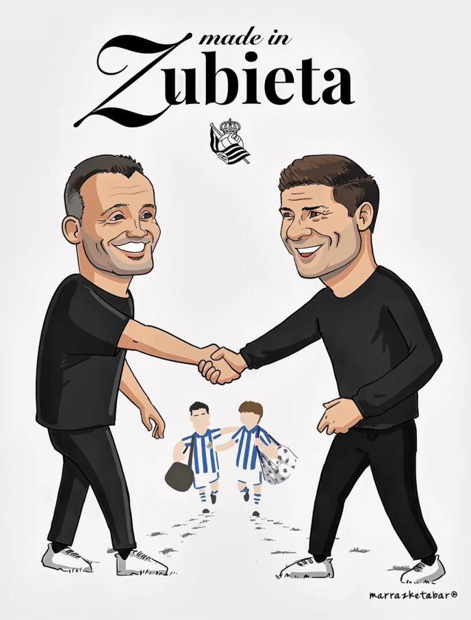 BOB半岛-苏比埃塔制造，皇社发布海报欢迎皇马主帅阿隆索回归阿诺埃塔